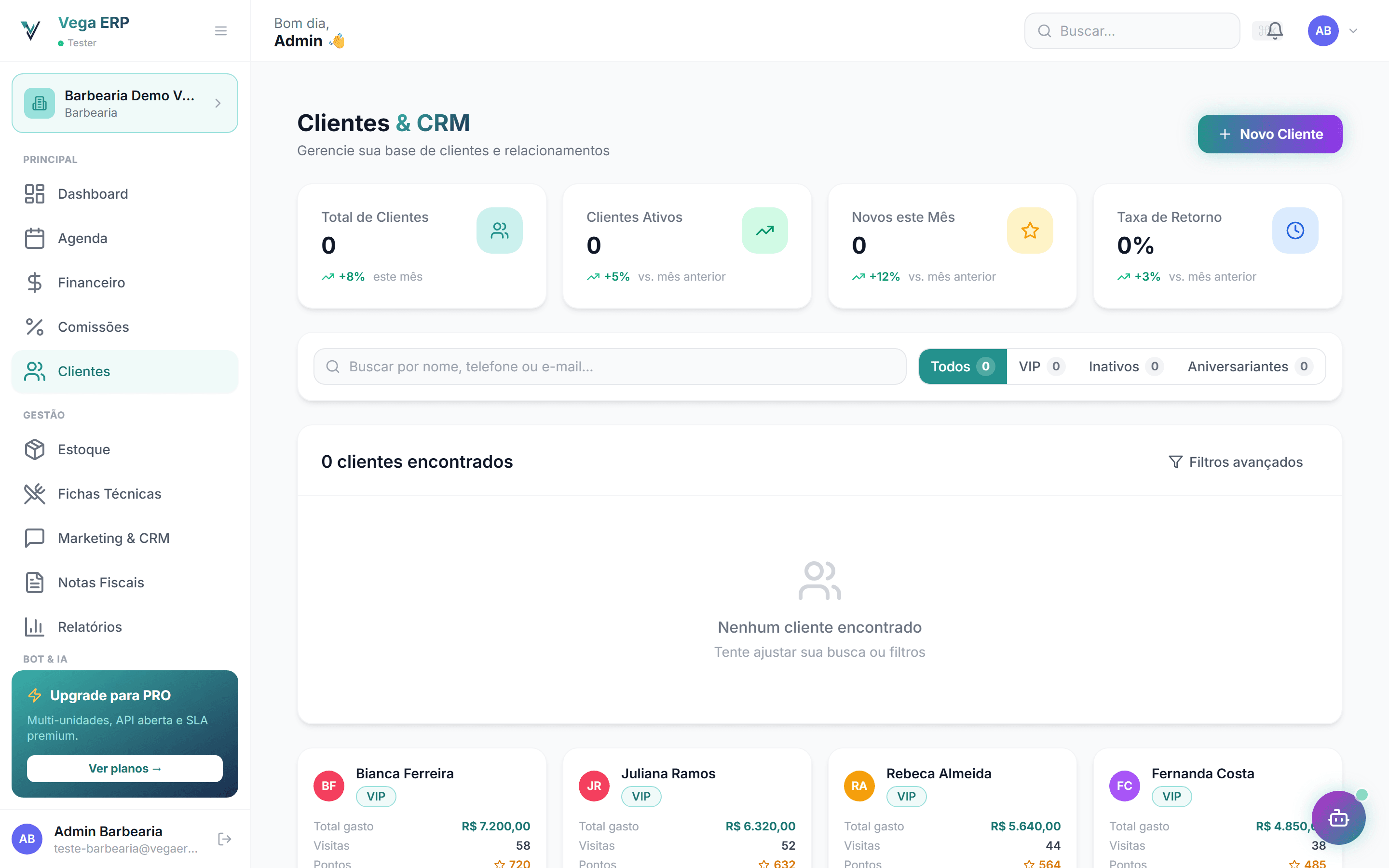 Prontuário e CRM de pacientes no VegaERP